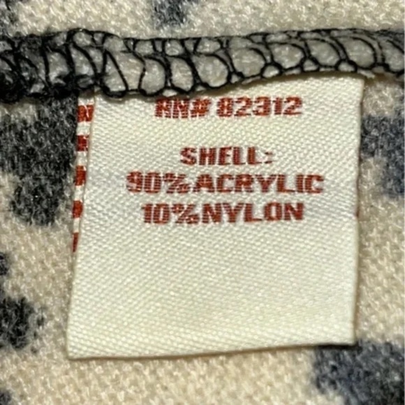 Aryeh | New Black Cream Fair Isle Open Front Sleeveless Cardigan, Large - Picture 7 of 7